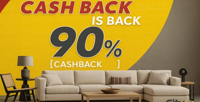90% من قيمة مشترياتكم مع عرض الكاش باك المذهل من سيتي دبليو