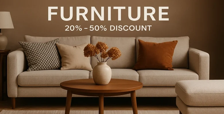 خصومات حتى 50% على الأثاث والديكور من قصر السرايا