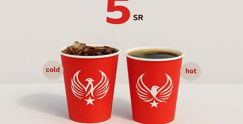 عرض الإثنين من أرابيكا ستار القهوة بجميع الأحجام بـ 5 ريال