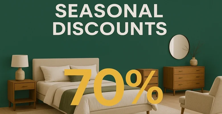 التخفيضات الموسمية من إن هاوس خصومات حتى 70% على الأثاث الفاخر