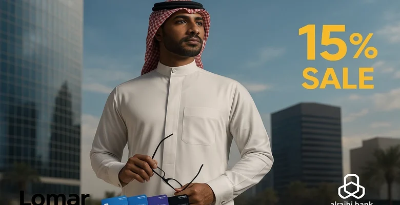 خصم 15% على أثواب لومار عند الدفع ببطاقات مصرف الراجحي