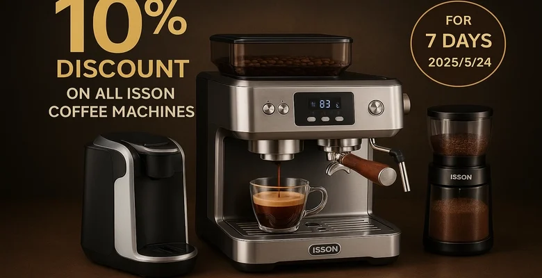 خصم إضافي 10% على أجهزة القهوة من إديسون في السيف غاليري