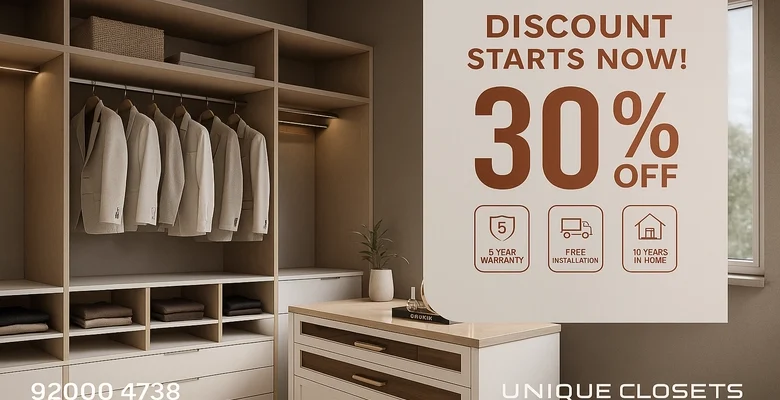 خصومات تصل إلى 30% على خزائن العيد من الخزائن الأنيقة