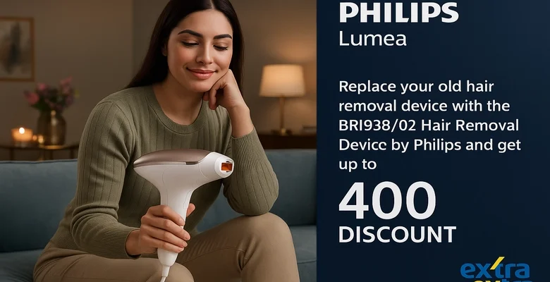 عرض استبدلي جهاز الليزر القديم بجهاز Philips BRI93802 من اكسترا ووفّري 400 ريال