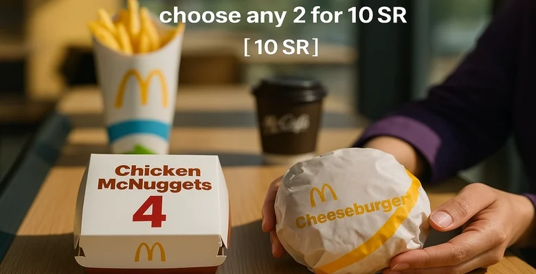 عرض مكس & ماتش من ماكدونالدز اختر أي 2 بـ10 ريال فقط