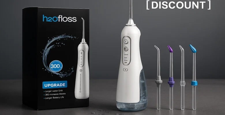 وفر 49% على جهاز تنظيف الأسنان H2ofloss الآن فقط بـ 60 ريال!