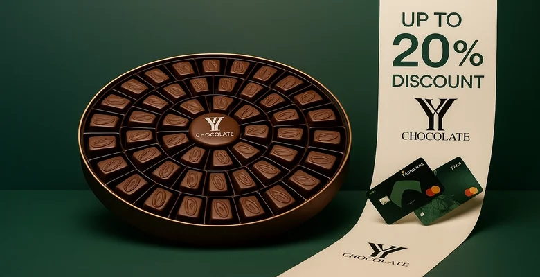 خصم حتى 20% من YY Chocolate بمناسبة يوم الأب مع بطاقات الأهلي