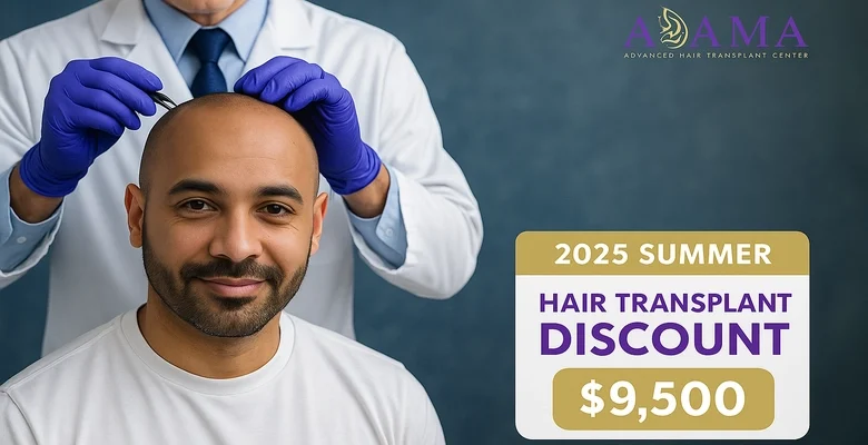 زراعة شعر بـ 9500 ريال فقط مع أطباء متخصصين في مركز أدمة