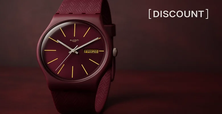 عرض الساعة السويسرية الأنيقة من Swatch بسعر 184 ريال فقط