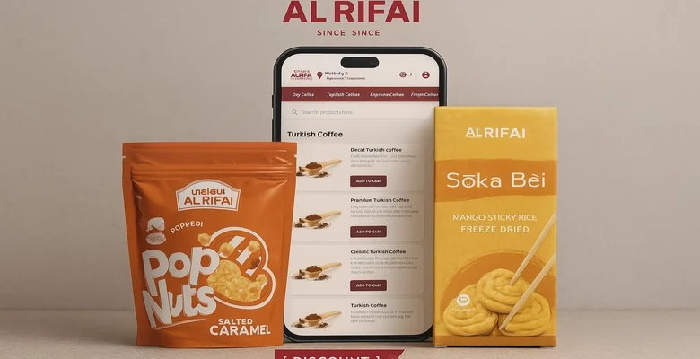 خصم 20٪ من محامص الرفاعي عند التسوق بـ100 ريال وأكثر