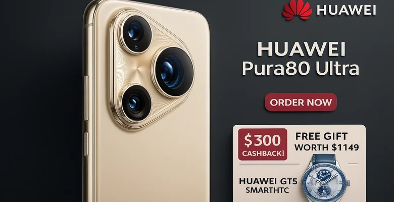 عرض اكسترا على Huawei Pura80 Ultra كاش باك وهدايا وبدون فوائد
