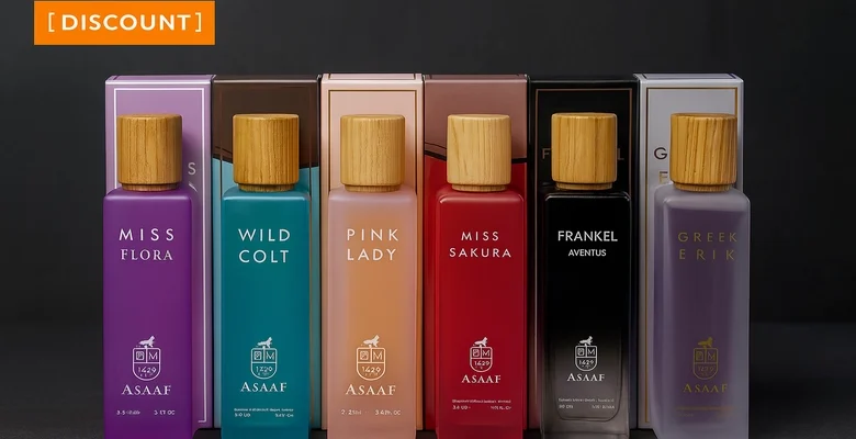 عرض خاص على مجموعة عطور عساف 6 روائح فاخرة بسعر مميز