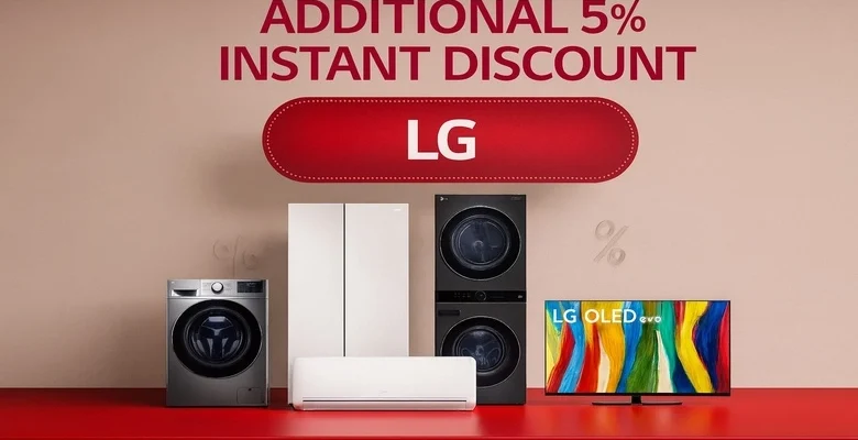 خصم 5% على أجهزة إل جي من البسام