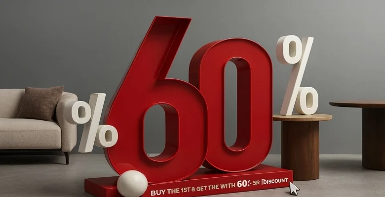 خصم ميرو للأثاث اشتري قطعة واحصل على الثانية بخصم 60%