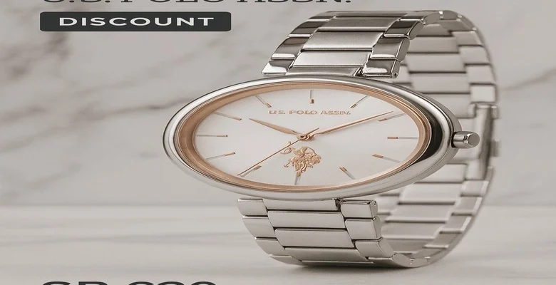 عرض خصم 70% على ساعة U.S. Polo Assn النسائية