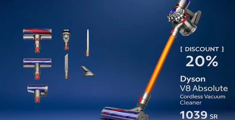 عرض خصم مذهل على مكنسة Dyson V8 اللاسلكية