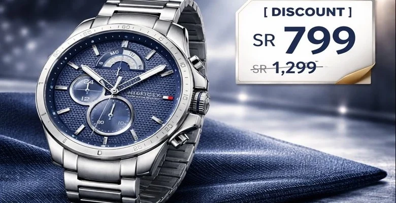 خصم 47% على ساعة تومي هيلفيغر الرجالية الآن بسعر 325 ريال